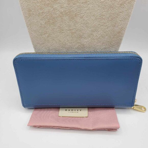 Radley London Happiness Comes In Waves Zip Around Matinee Wallet NWT!  NEW! - Picture 5 of 13